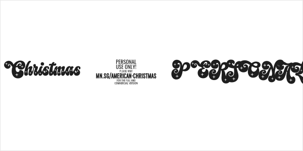 American Christmas 2 PERSONAL Regular Logo