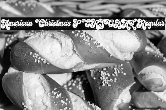 American Christmas PERSONAL Regular Font examples