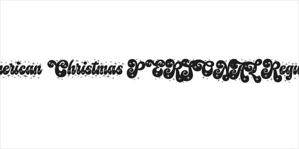 American Christmas PERSONAL Regular Logo