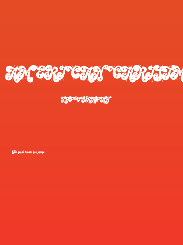 American Christmas PERSONAL Regular Poster