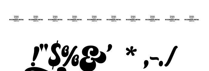 American Christmas Symbols Regular Font OTHER CHARS