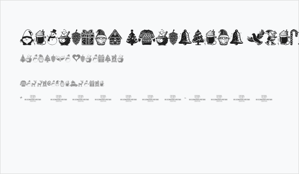 American Christmas Symbols Regular Business Card