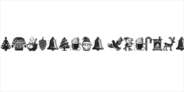 American Christmas Symbols Regular Logo