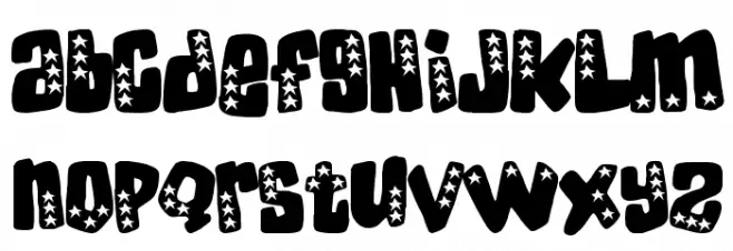American Donuts Schriftart Groß
