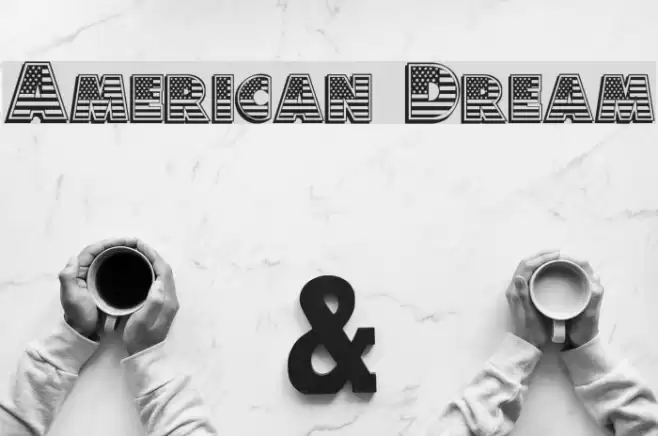 American Dream Font examples