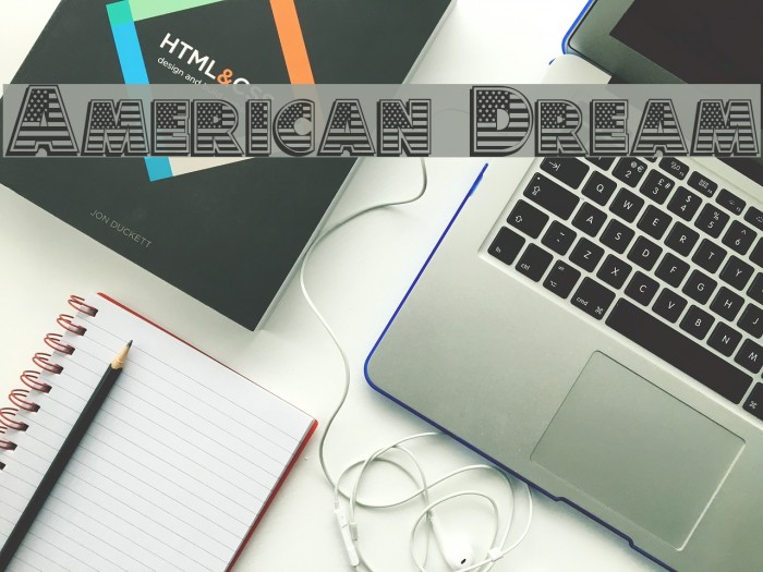 American Dream Font examples