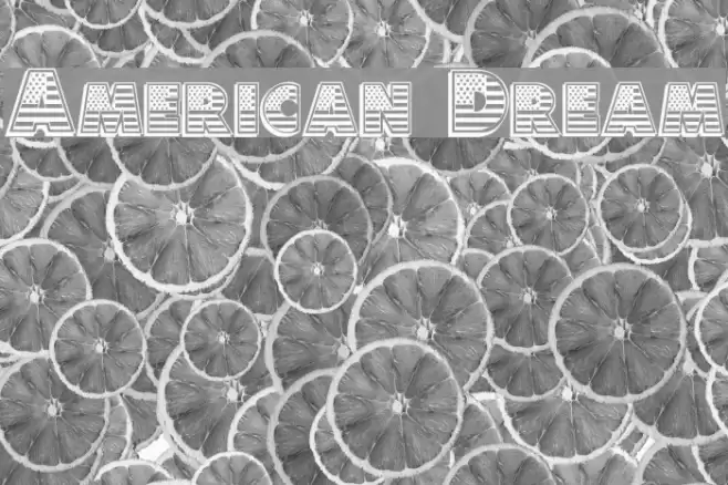 American Dream Font examples