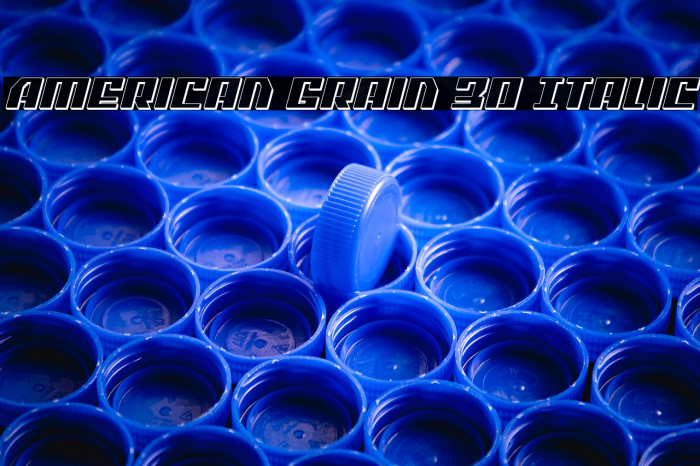 American Grain 3D Italic Example 1