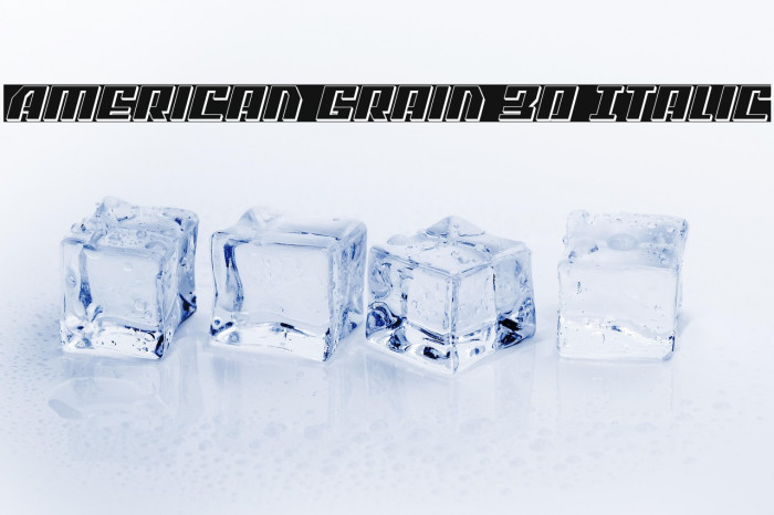 American Grain 3D Italic Example 2