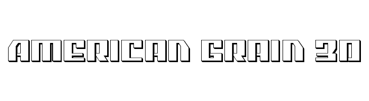 American Grain 3D  Free Fonts Download