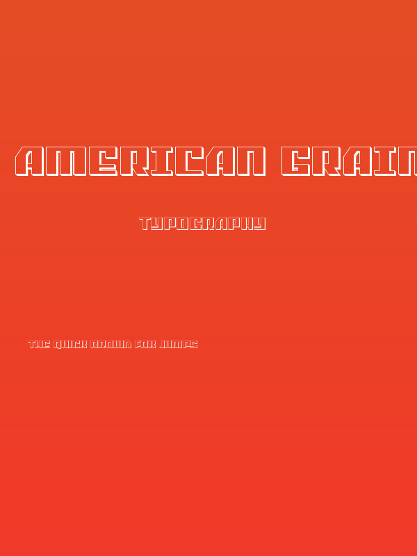American Grain 3D Poster