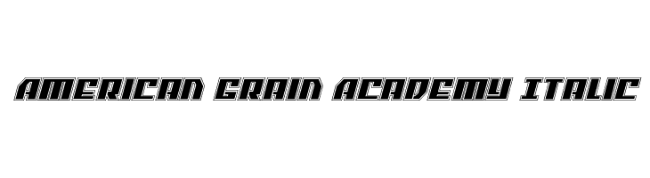 American Grain Academy Italic  baixar fontes gratis
