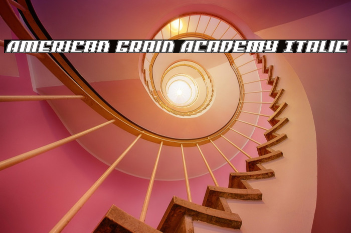 American Grain Academy Italic Example 2