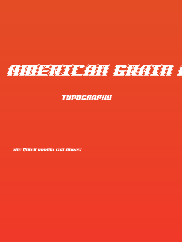 American Grain Academy Italic Poster