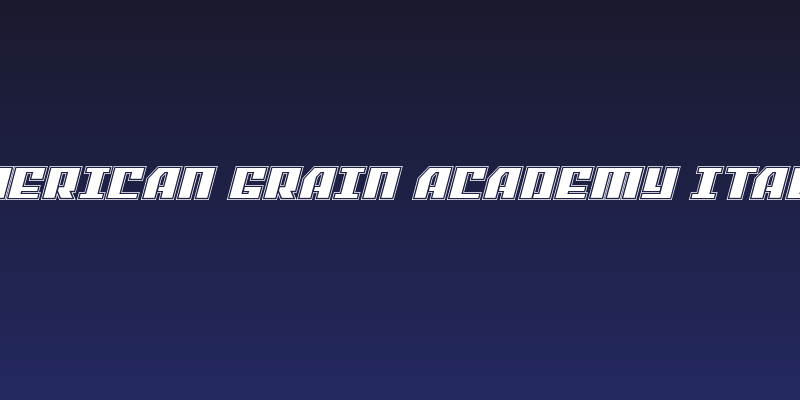 American Grain Academy Italic Social Header