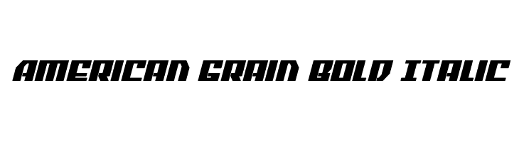 American Grain Bold Italic  नि: शुल्क फ़ॉन्ट्स डाउनलोड