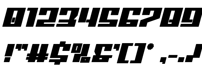 American Grain Bold Italic Font OTHER CHARS