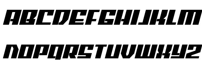 American Grain Bold Italic Font LOWERCASE