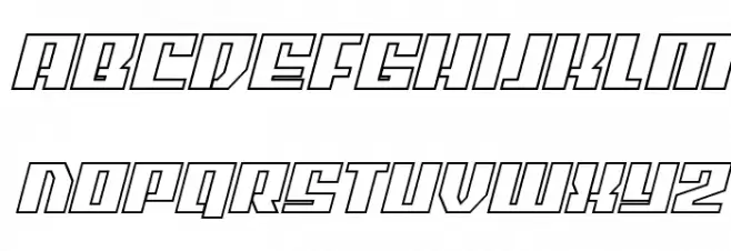 American Grain Bold Outl Itali Font Litere mici