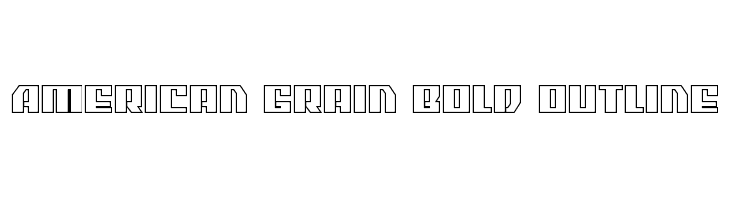 American Grain Bold Outline  नि: शुल्क फ़ॉन्ट्स डाउनलोड