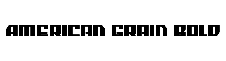 American Grain Bold  免费字体下载