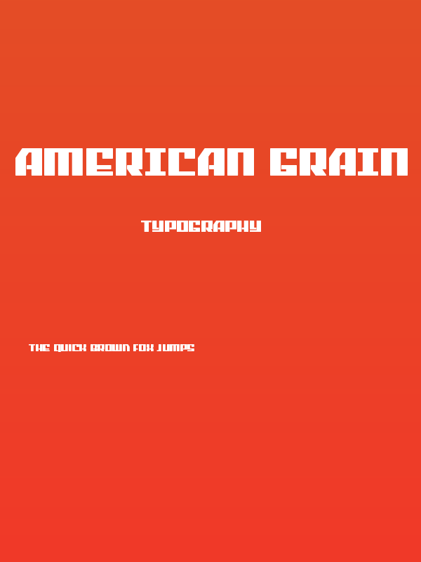American Grain Bold Poster