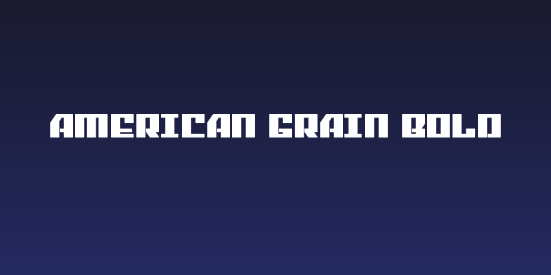 American Grain Bold Social Header