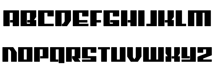 American Grain Bold Font LOWERCASE