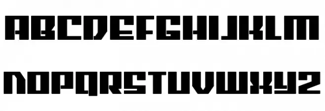 American Grain Bold फ़ॉन्ट लोअरकेस