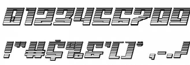 American Grain Chrome Italic Font OTHER CHARS