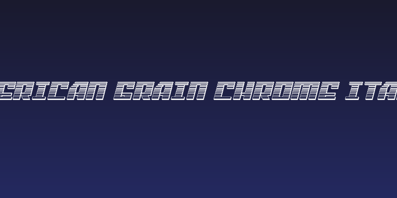 American Grain Chrome Italic Social Header