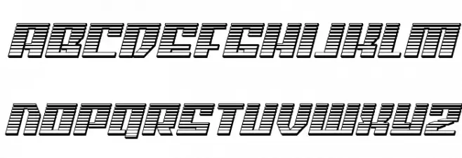 American Grain Chrome Italic Caratteri MINUSCOLO