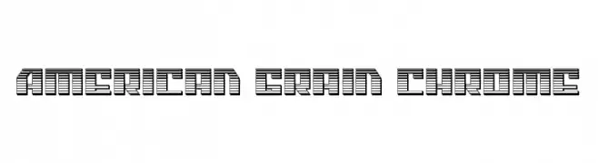 American Grain Chrome  免费字体下载