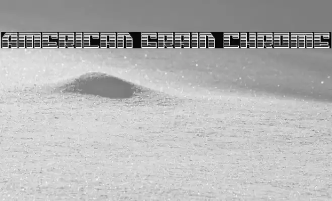 American Grain Chrome Font examples