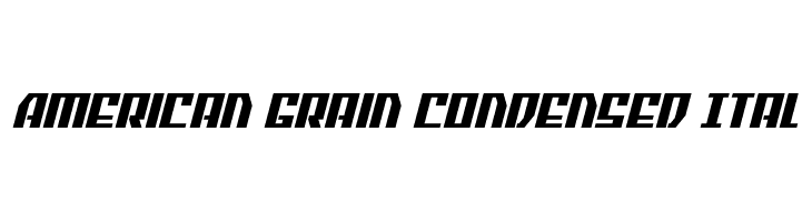 American Grain Condensed Ital  नि: शुल्क फ़ॉन्ट्स डाउनलोड