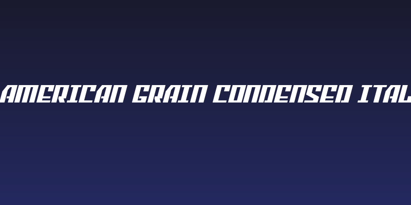 American Grain Condensed Ital Social Header