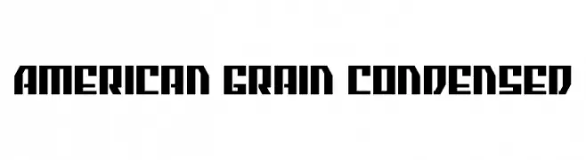 American Grain Condensed  免费字体下载