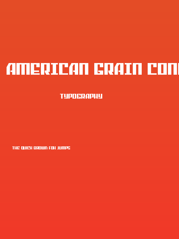 American Grain Condensed Poster