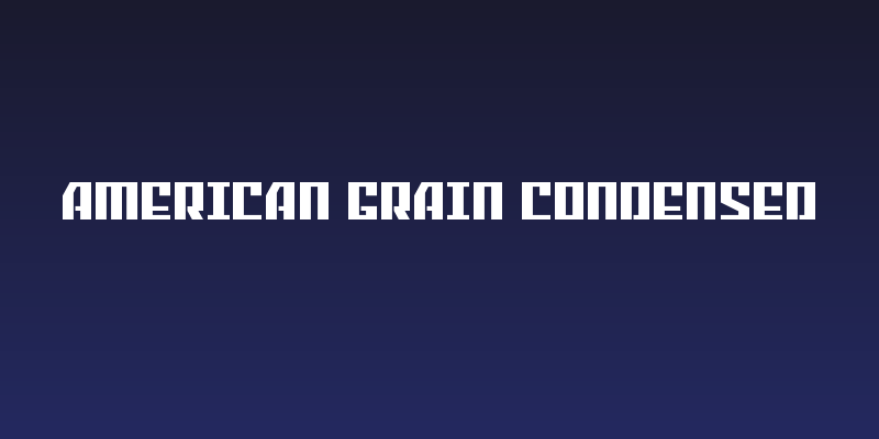 American Grain Condensed Social Header