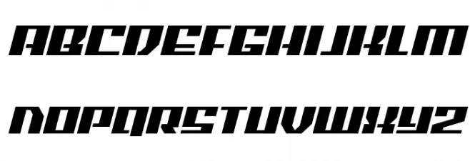 American Grain Expanded Italic फ़ॉन्ट लोअरकेस