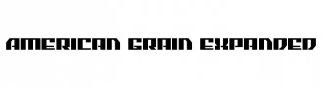 American Grain Expanded  Frei Schriftart Herunterladen