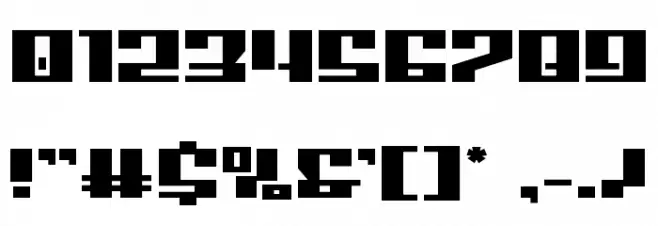 American Grain Expanded Font OTHER CHARS