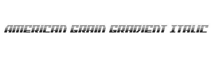 American Grain Gradient Italic  नि: शुल्क फ़ॉन्ट्स डाउनलोड