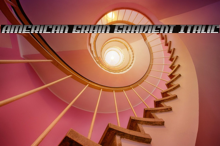 American Grain Gradient Italic Example 2