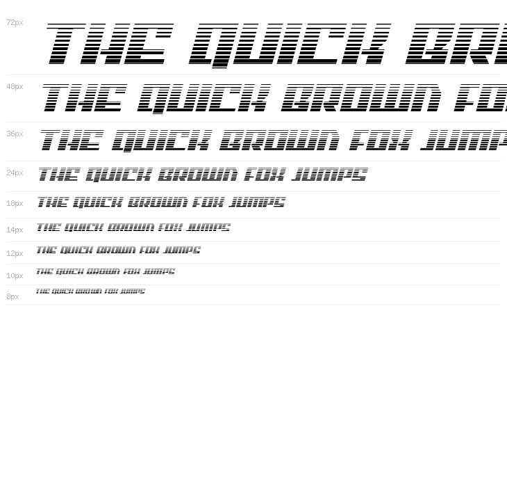 American Grain Gradient Italic Waterfall