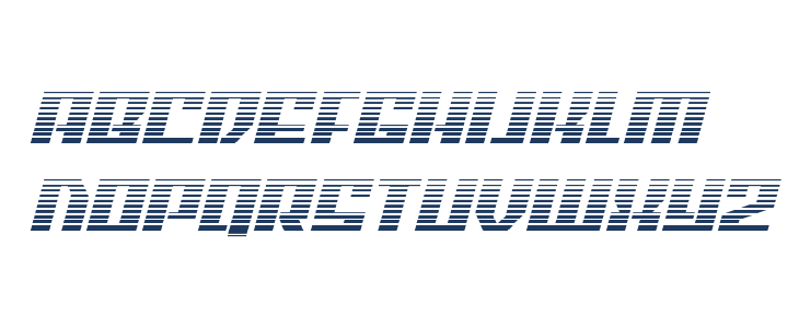 American Grain Gradient Italic Lowercase