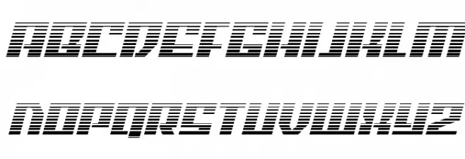 American Grain Gradient Italic 字体 小写