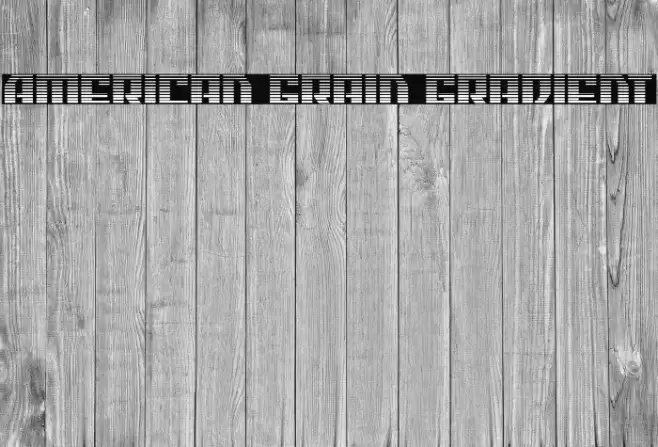 American Grain Gradient Font examples