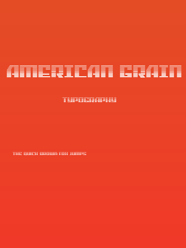 American Grain Gradient Poster