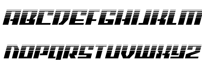 American Grain Halftone Italic Font LOWERCASE